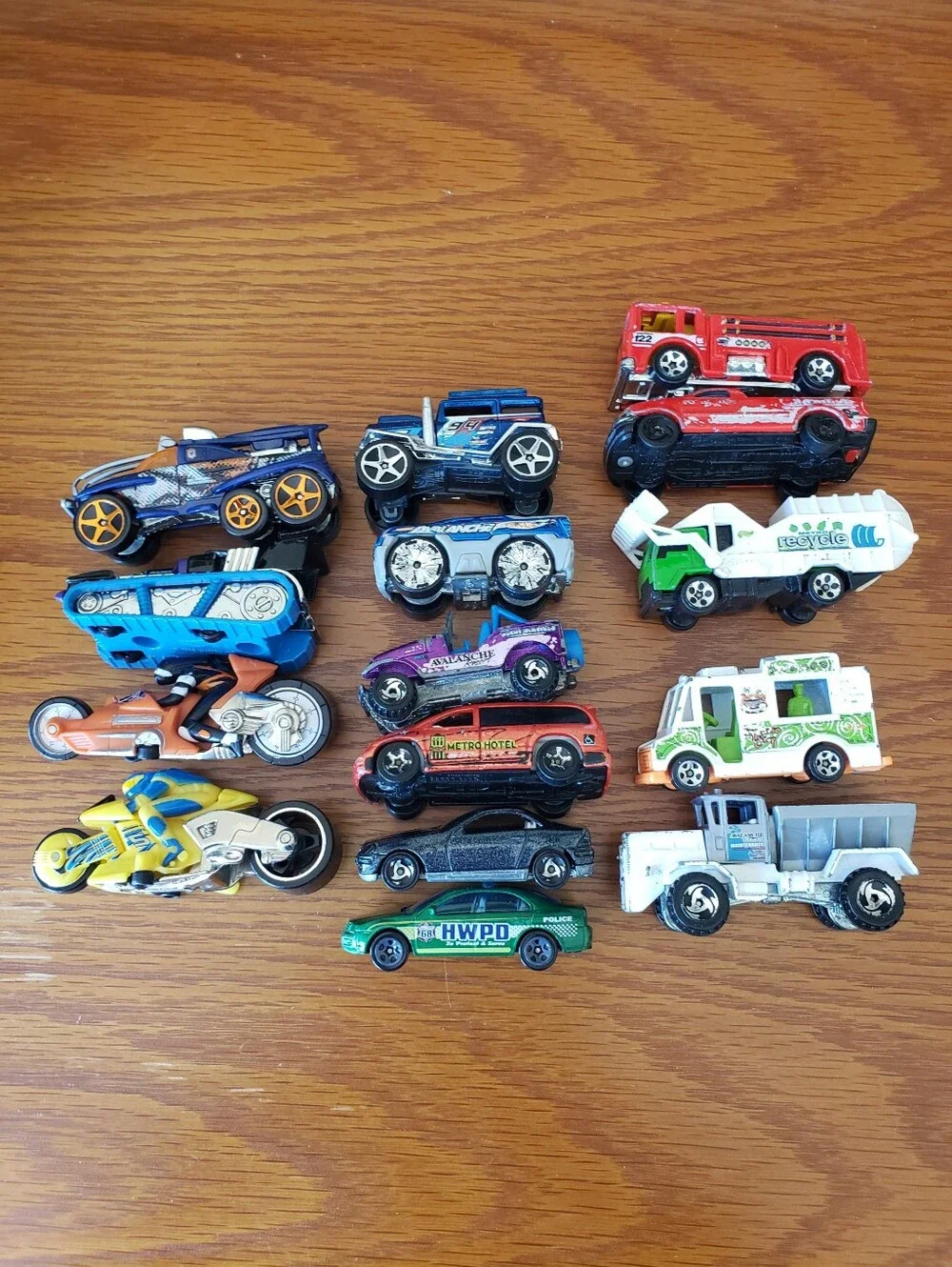 Vtg (15) Hotwheel Vehicles -80's thru early 2000's